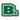 Iron-on letter B patch