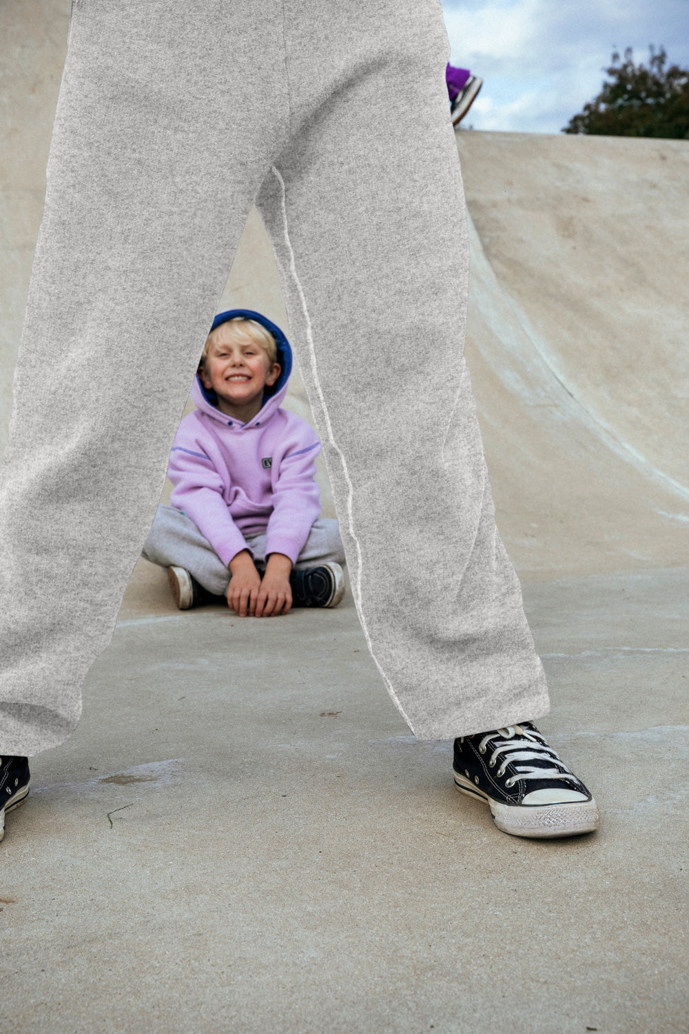 THE PERFECT GREY MARL + TIP-EX | Kids Grey Joggers