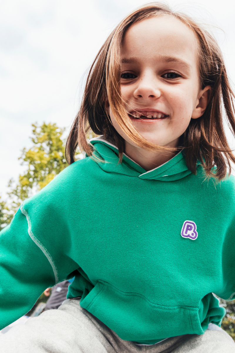 DOUBLEMINT | KIDS GREEN HOODIE