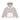 A kids' grey marl hoodie with a tip-ex detail on the front pocket, made of cotton and polyester materials.